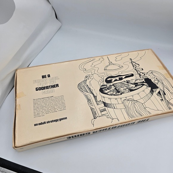 The Godfather Game Vintage 1971 Family Games Inc Adult Strategy Board Game - Picture 2 of 10